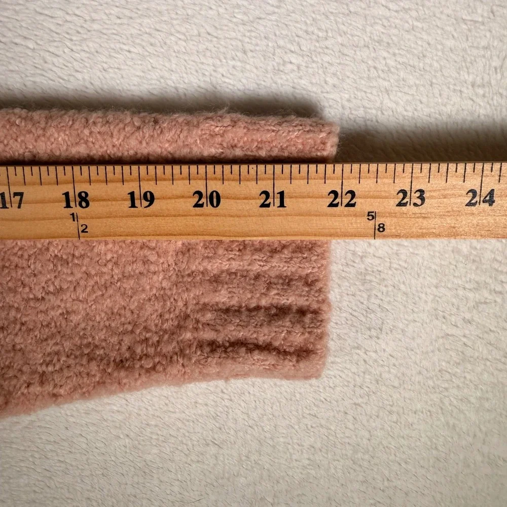 JONES NEW YORK SPORT Pink‎ Fuzzy Textured Zip Up Sweater Warm Cozy Size 2X
